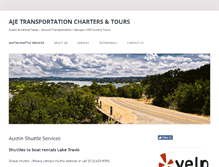 Tablet Screenshot of ajetransportationcharters.com